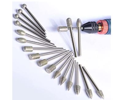 Diamond Drill Bit: Stone Carving Set Diamond Burr Bits