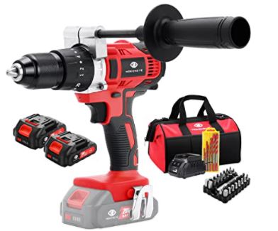 Hammer Drill for Concrete: MOKENEYE 20V Cordless Hammer Drill