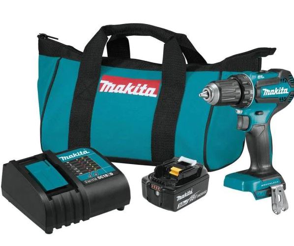 Types of Cordless Drills: 18-Volt LXT Lithium-Ion Brushless Cordless 1/2 in. Driver-Drill Kit, 3.0Ah